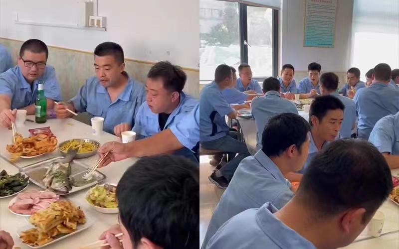 封閉生產(chǎn)，大家在公司度過難忘的中秋